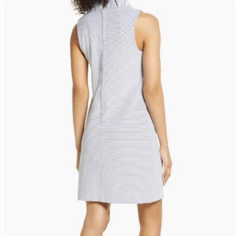 Lilly Pulitzer Tisbury Sleeveless Shift Dress Lucky Catch Stripe M True Navy - Picture 5 of 16